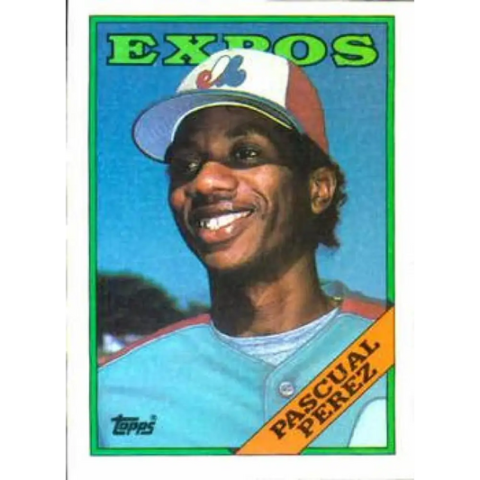 1988 Topps #647 Pascual Perez NM-MT Montreal Expos Baseball Card  Image 1