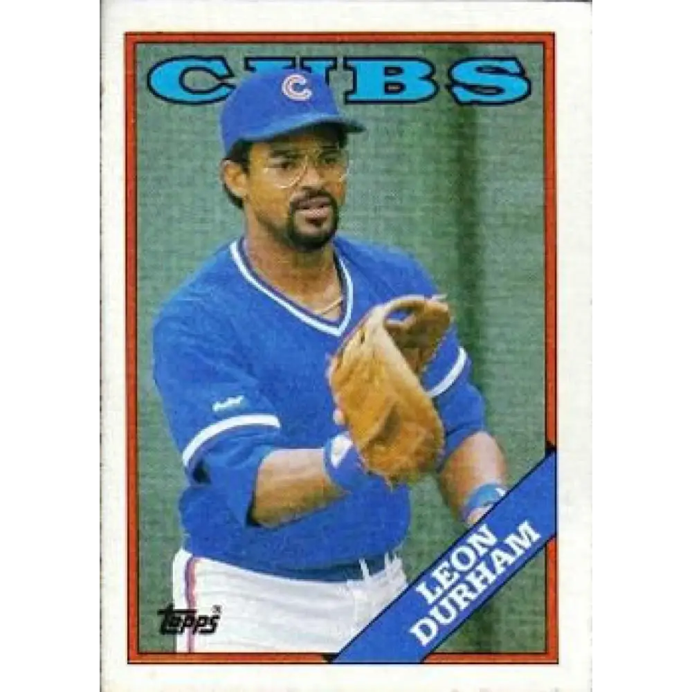 1988 Topps #65 Leon Durham NM-MT Chicago Cubs Baseball Card  Image 1