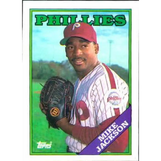 1988 Topps #651 Mike Jackson NM-MT RC Rookie Philadelphia Phillies Baseball Card  Image 1