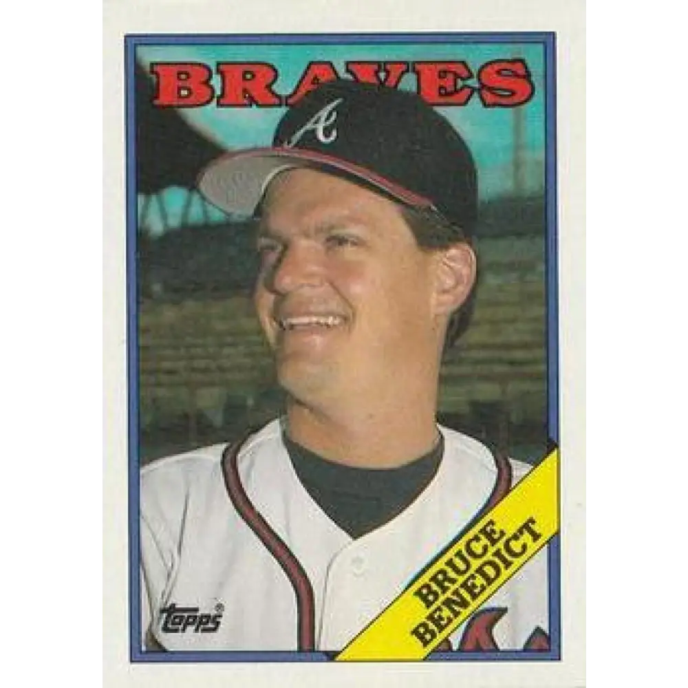 1988 Topps #652 Bruce Benedict NM-MT Atlanta Braves Baseball Card  Image 1