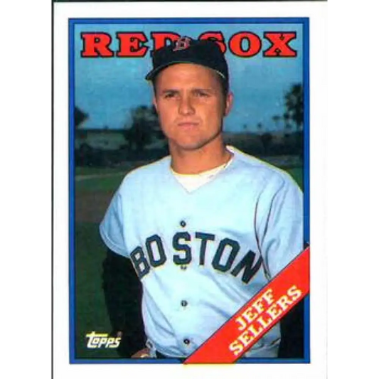1988 Topps #653 Jeff Sellers NM-MT Boston Red Sox Baseball Card  Image 1