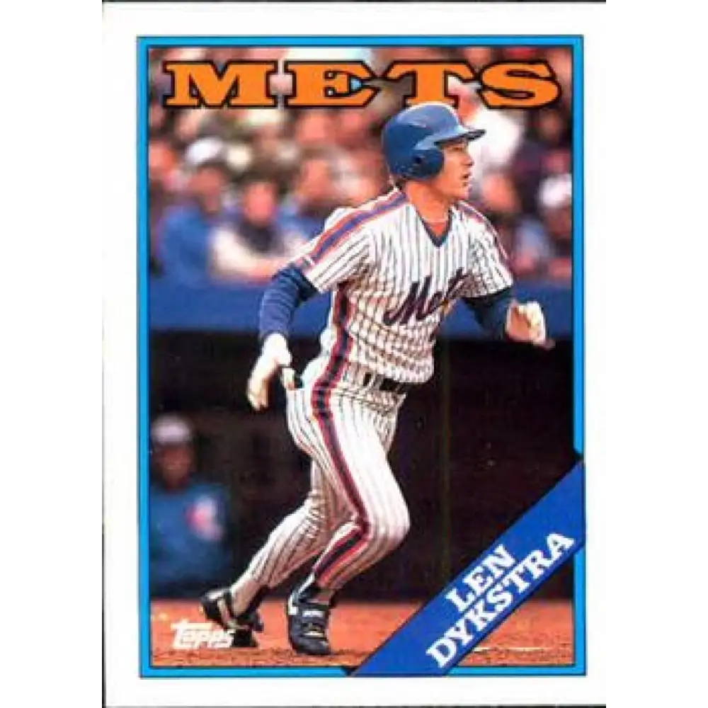 1988 Topps #655 Lenny Dykstra NM-MT New York Mets Baseball Card  Image 1