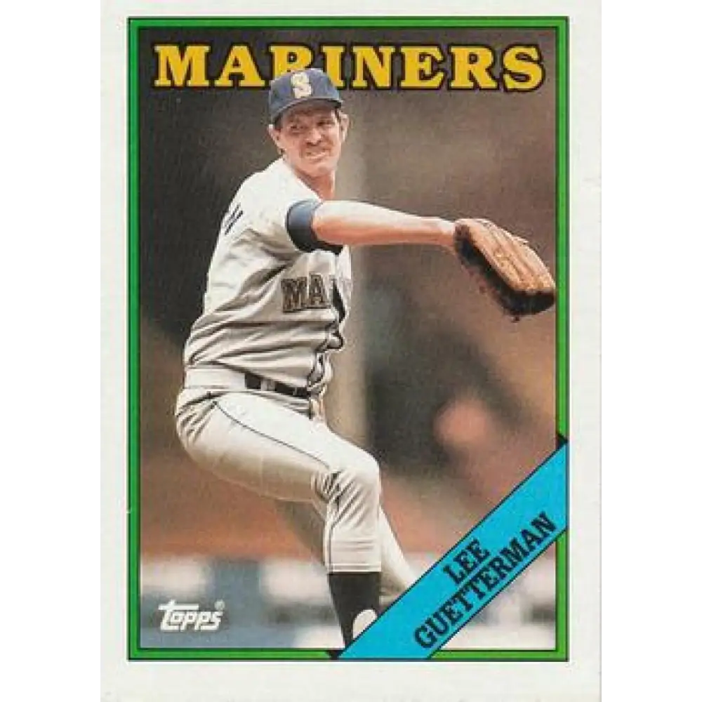 1988 Topps #656 Lee Guetterman NM-MT Seattle Mariners Baseball Card  Image 1