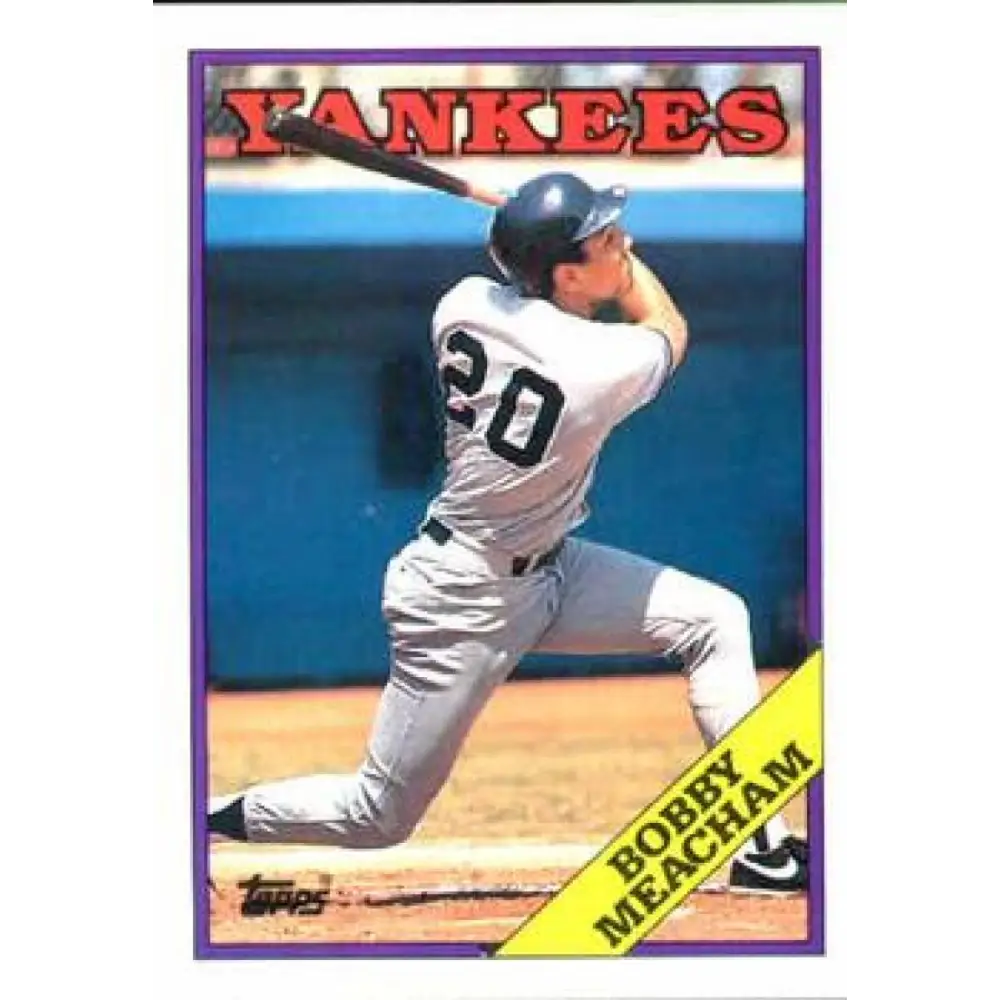 1988 Topps #659 Bobby Meacham NM-MT New York Yankees Baseball Card  Image 1