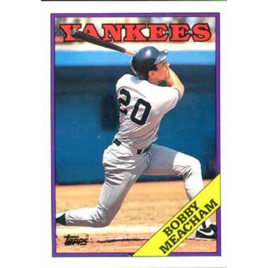 1988 Topps #659 Bobby Meacham NM-MT New York Yankees Baseball Card  Image 1