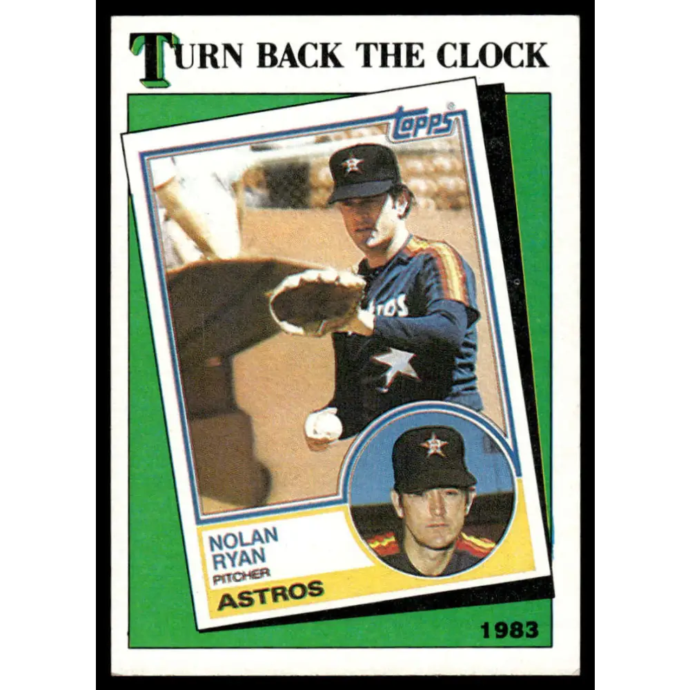 1988 Topps #661 Nolan Ryan EX/NM Houston Astros Baseball Card Image 1