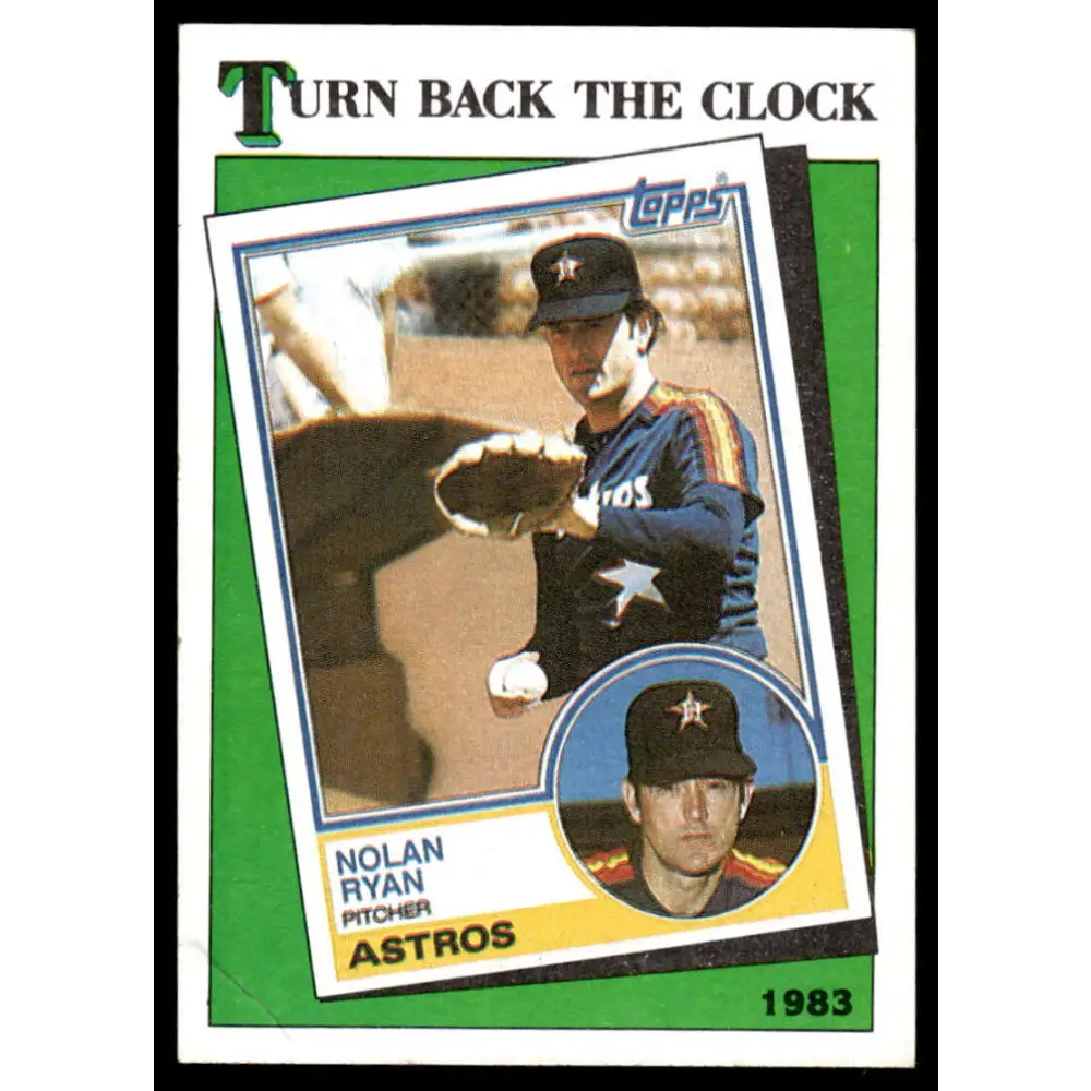1988 Topps #661 Nolan Ryan EX/NM Houston Astros Baseball Card Image 1