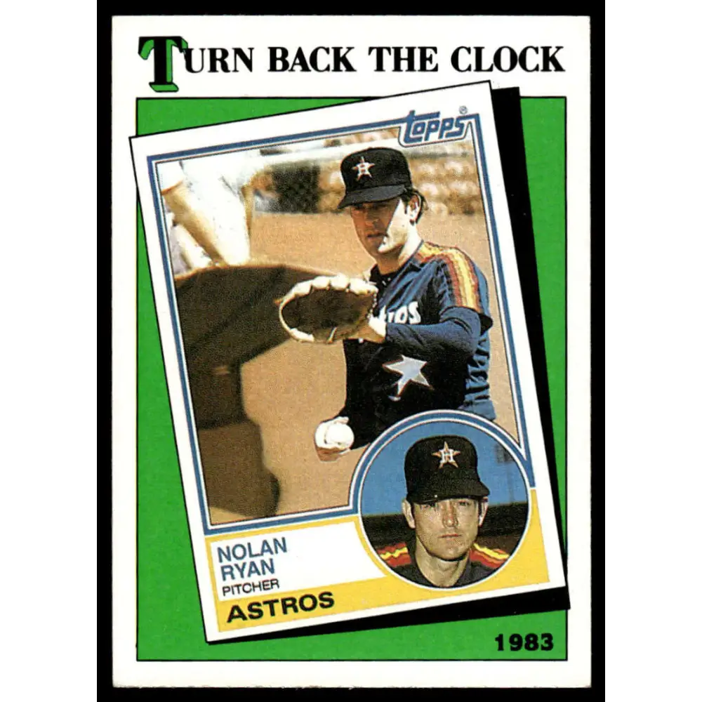 1988 Topps #661 Nolan Ryan EX/NM Houston Astros Baseball Card Image 1