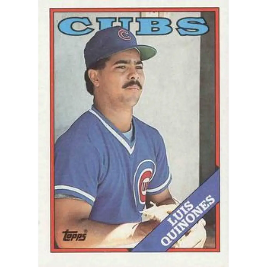 1988 Topps #667 Luis Quinones NM-MT Chicago Cubs Baseball Card  Image 1