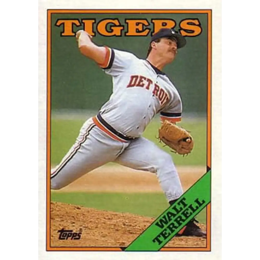 1988 Topps #668 Walt Terrell NM-MT Detroit Tigers Baseball Card  Image 1