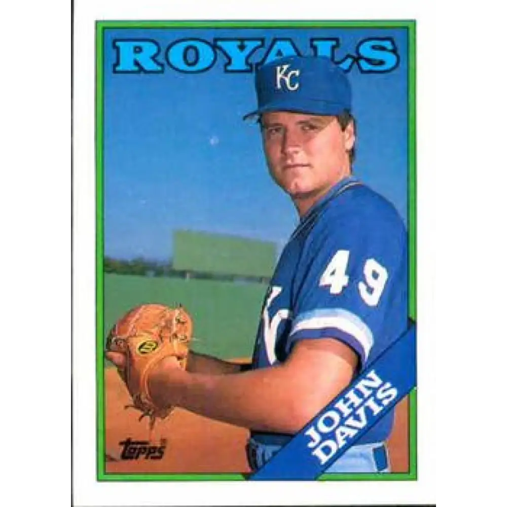 1988 Topps #672 John Davis NM-MT Kansas City Royals Baseball Card  Image 1