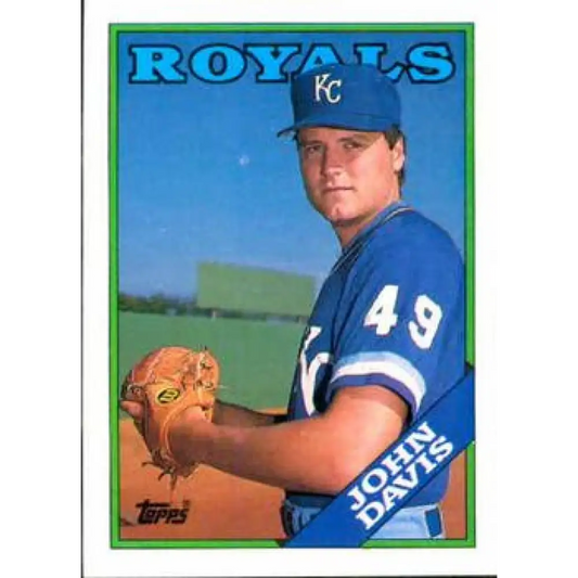 1988 Topps #672 John Davis NM-MT Kansas City Royals Baseball Card  Image 1