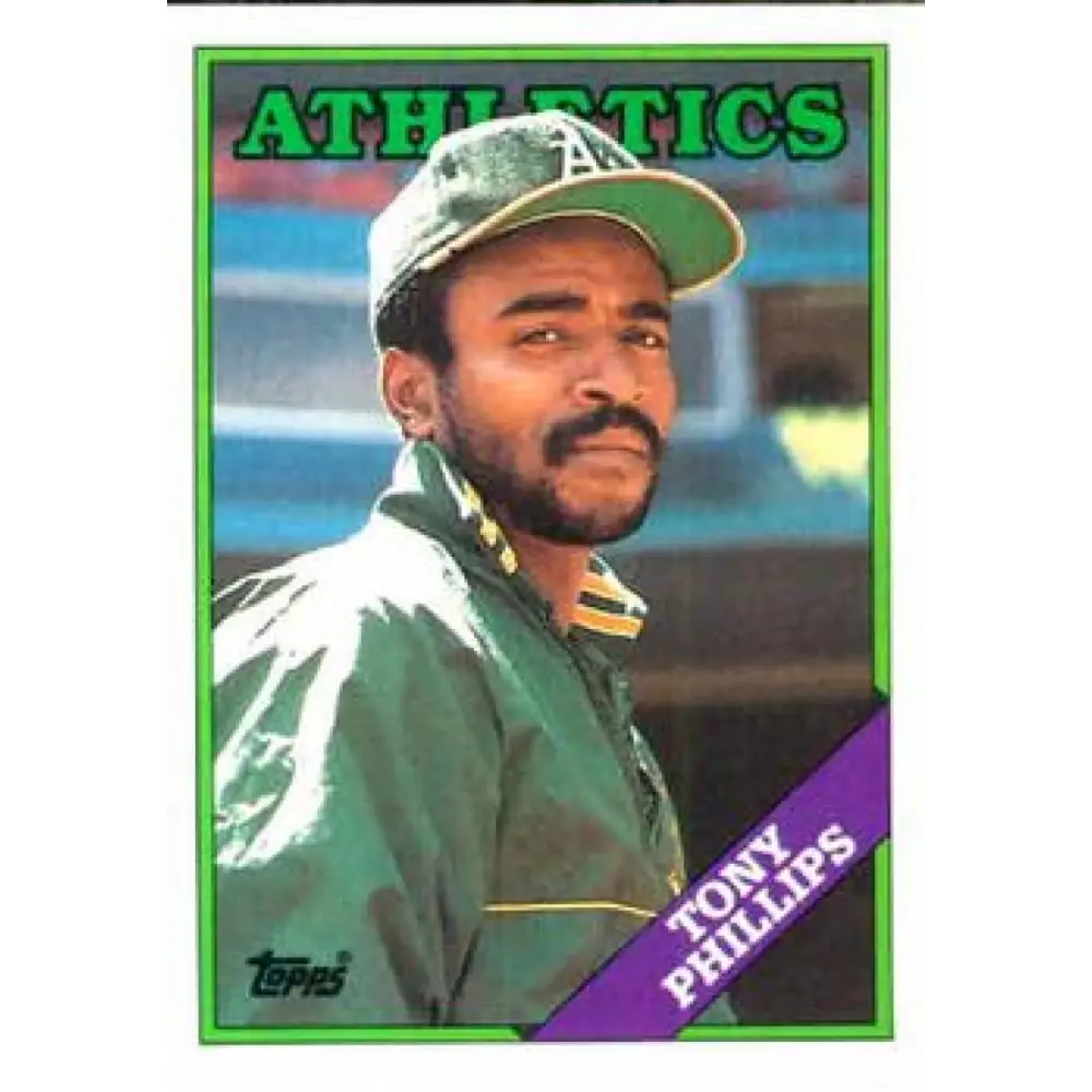 1988 Topps #673 Tony Phillips NM-MT Oakland Athletics Baseball Card  Image 1