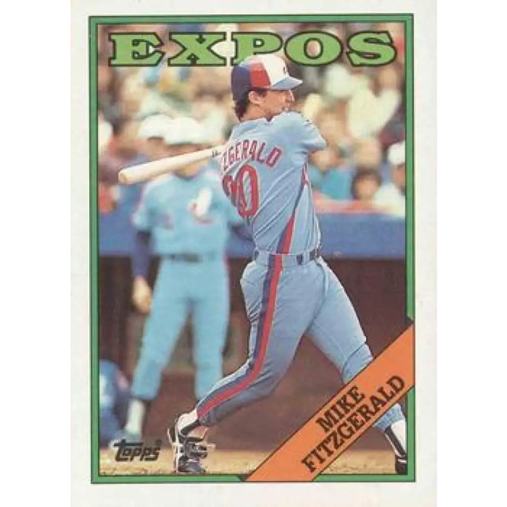 1988 Topps #674 Mike Fitzgerald NM-MT Montreal Expos Baseball Card  Image 1