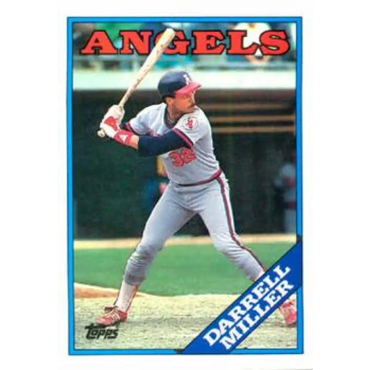 1988 Topps #679 Darrell Miller NM-MT California Angels Baseball Card  Image 1