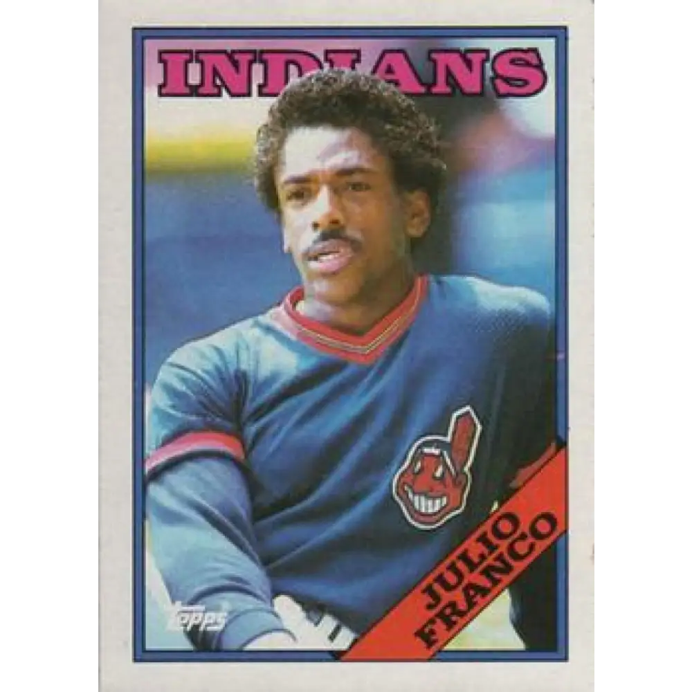 1988 Topps #683 Julio Franco NM-MT Cleveland Indians Baseball Card  Image 1