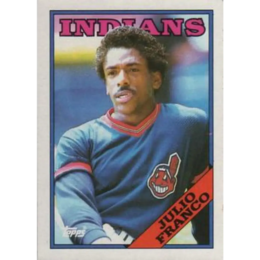 1988 Topps #683 Julio Franco NM-MT Cleveland Indians Baseball Card  Image 1