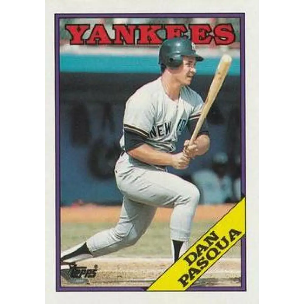1988 Topps #691 Dan Pasqua NM-MT New York Yankees Baseball Card  Image 1
