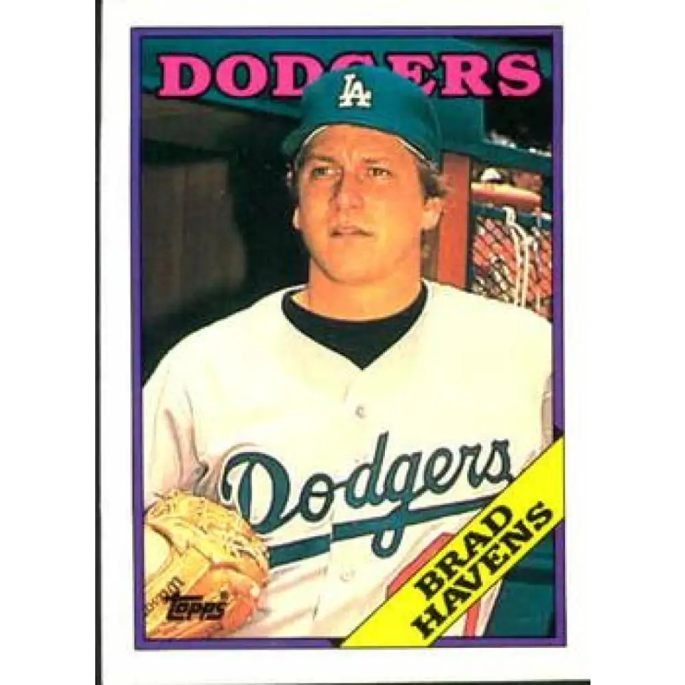 1988 Topps #698 Brad Havens NM-MT Los Angeles Dodgers Baseball Card  Image 1