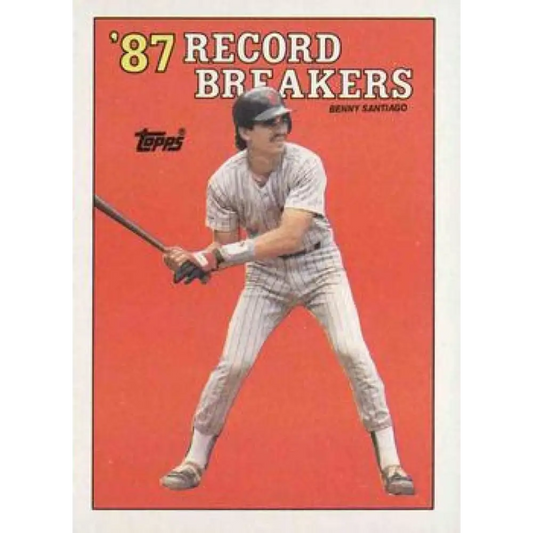 1988 Topps #7 Benito Santiago NM-MT San Diego Padres Baseball Card  Image 1