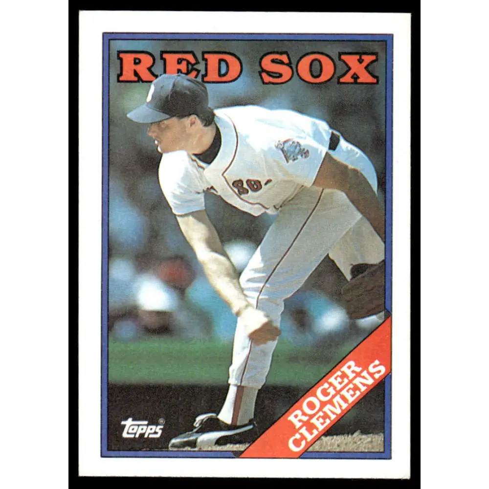 1988 Topps #70 Roger Clemens EX/NM Boston Red Sox Baseball Card Image 1