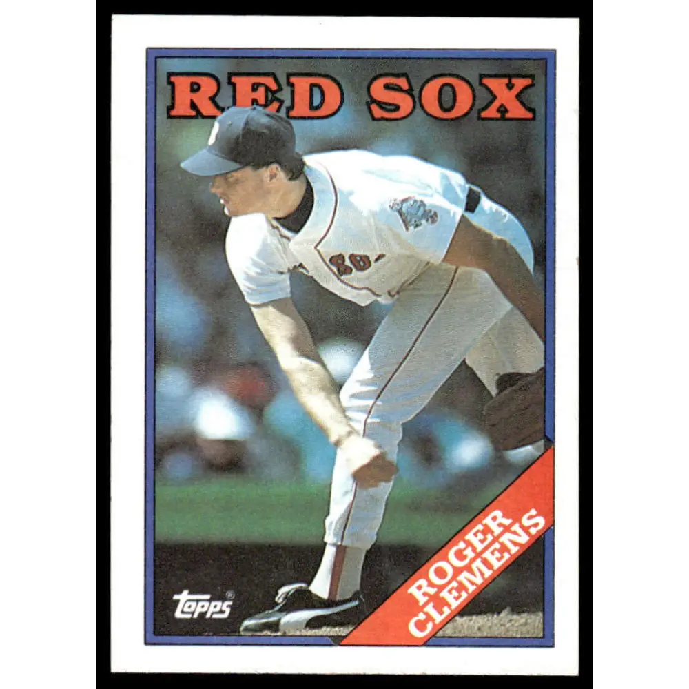 1988 Topps #70 Roger Clemens EX/NM Boston Red Sox Baseball Card Image 1