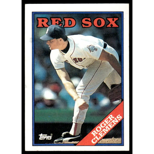 1988 Topps #70 Roger Clemens EX/NM Boston Red Sox Baseball Card Image 1