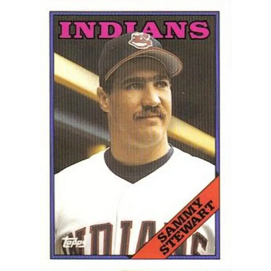 1988 Topps #701 Sammy Stewart NM-MT Cleveland Indians Baseball Card  Image 1