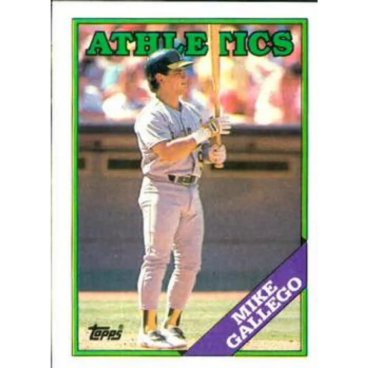 1988 Topps #702 Mike Gallego NM-MT Oakland Athletics Baseball Card  Image 1