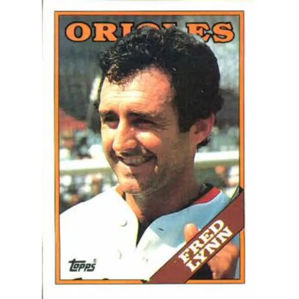 1988 Topps #707 Fred Lynn NM-MT Baltimore Orioles Baseball Card  Image 1