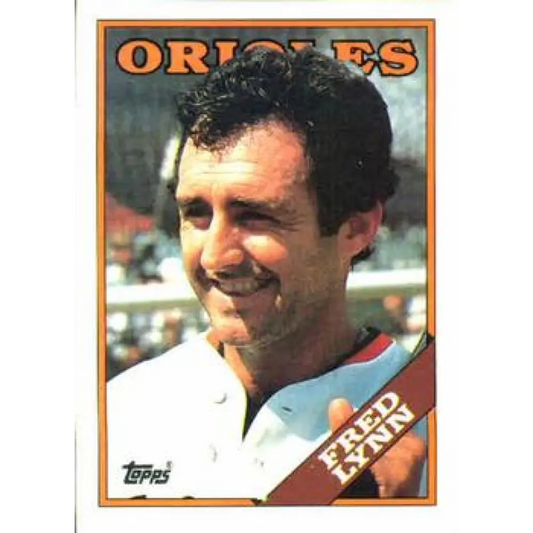 1988 Topps #707 Fred Lynn NM-MT Baltimore Orioles Baseball Card  Image 1