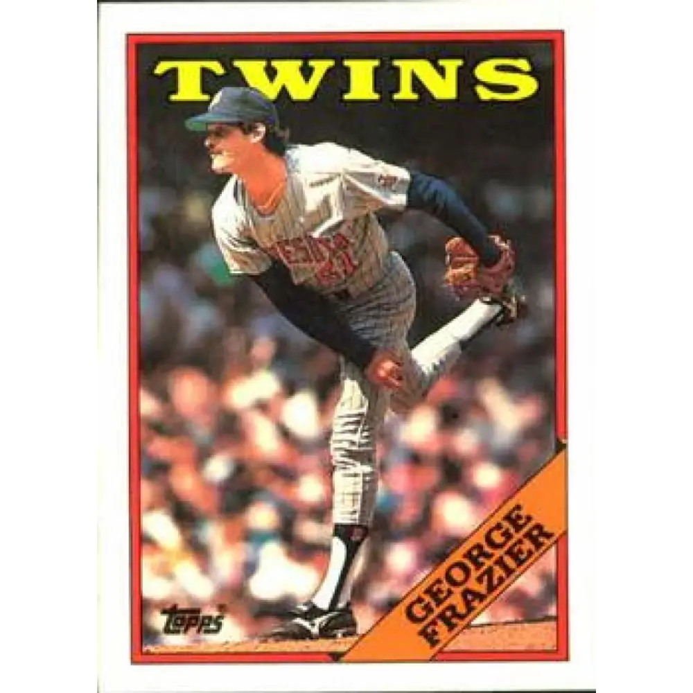 1988 Topps #709 George Frazier NM-MT Minnesota Twins Baseball Card  Image 1