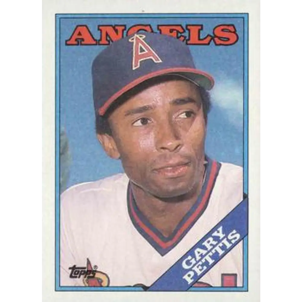 1988 Topps #71 Gary Pettis NM-MT California Angels Baseball Card  Image 1
