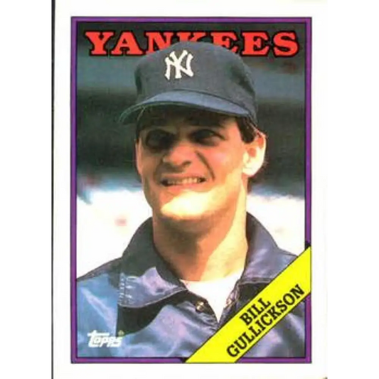 1988 Topps #711 Bill Gullickson NM-MT New York Yankees Baseball Card  Image 1