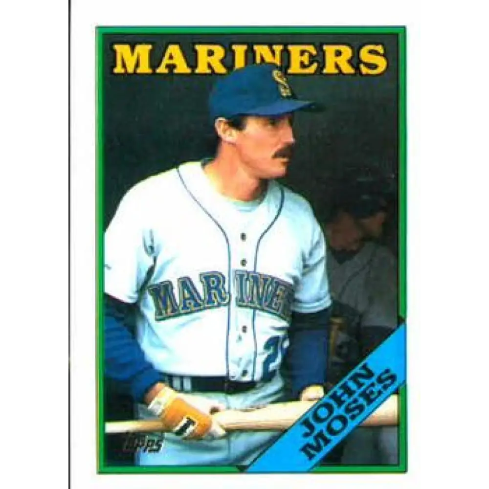 1988 Topps #712 John Moses NM-MT Seattle Mariners Baseball Card  Image 1