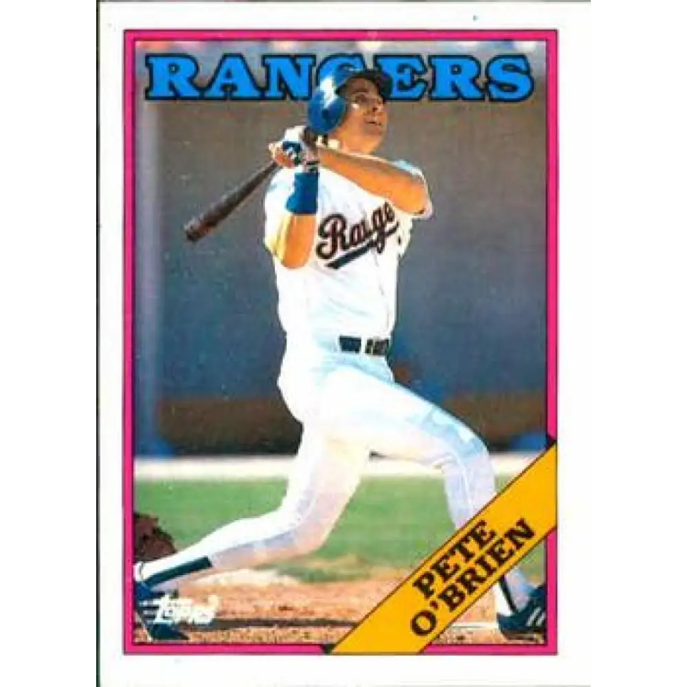 1988 Topps #721 Pete O'Brien NM-MT Texas Rangers Baseball Card  Image 1