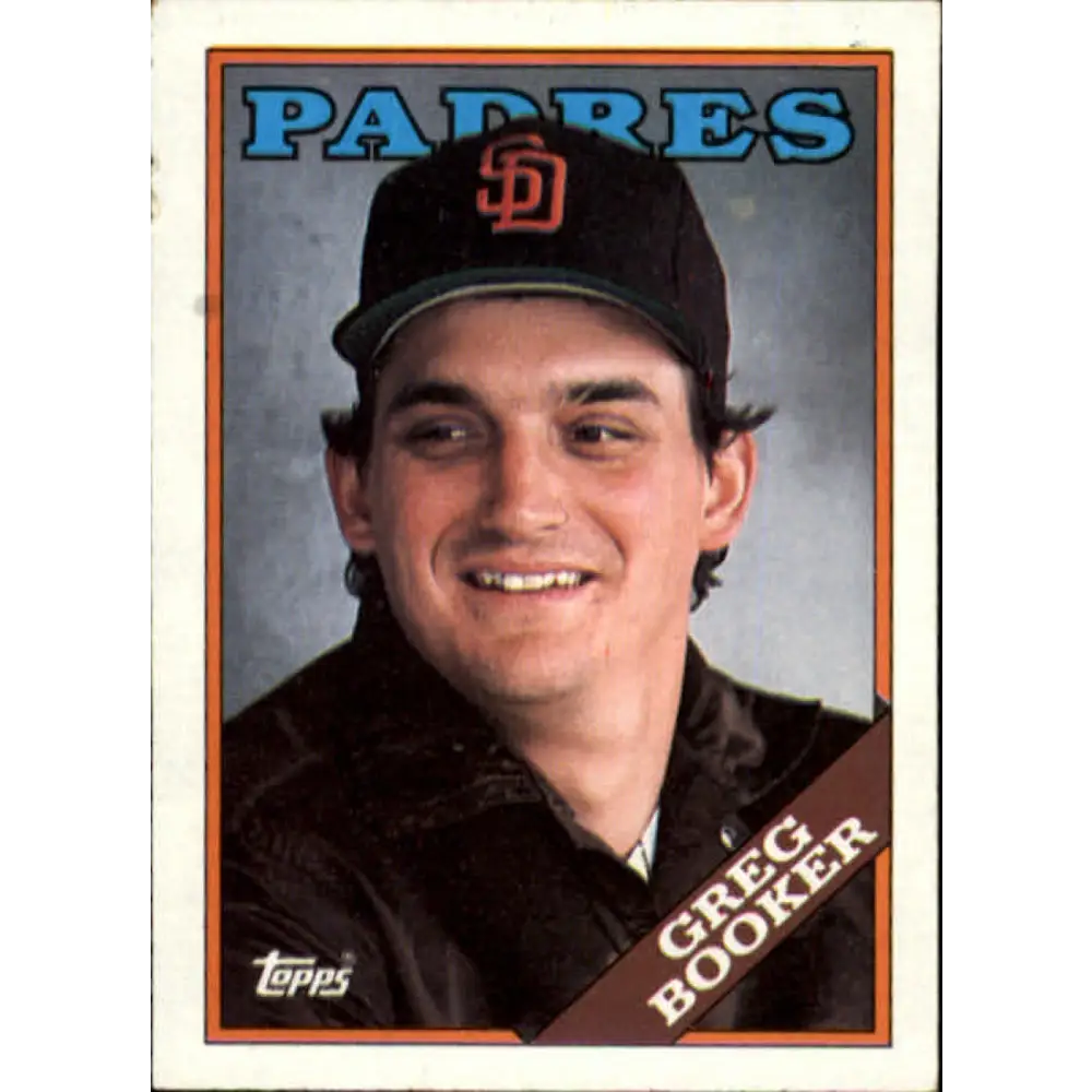 1988 Topps #727 Greg Booker NM-MT San Diego Padres Baseball Card  Image 1