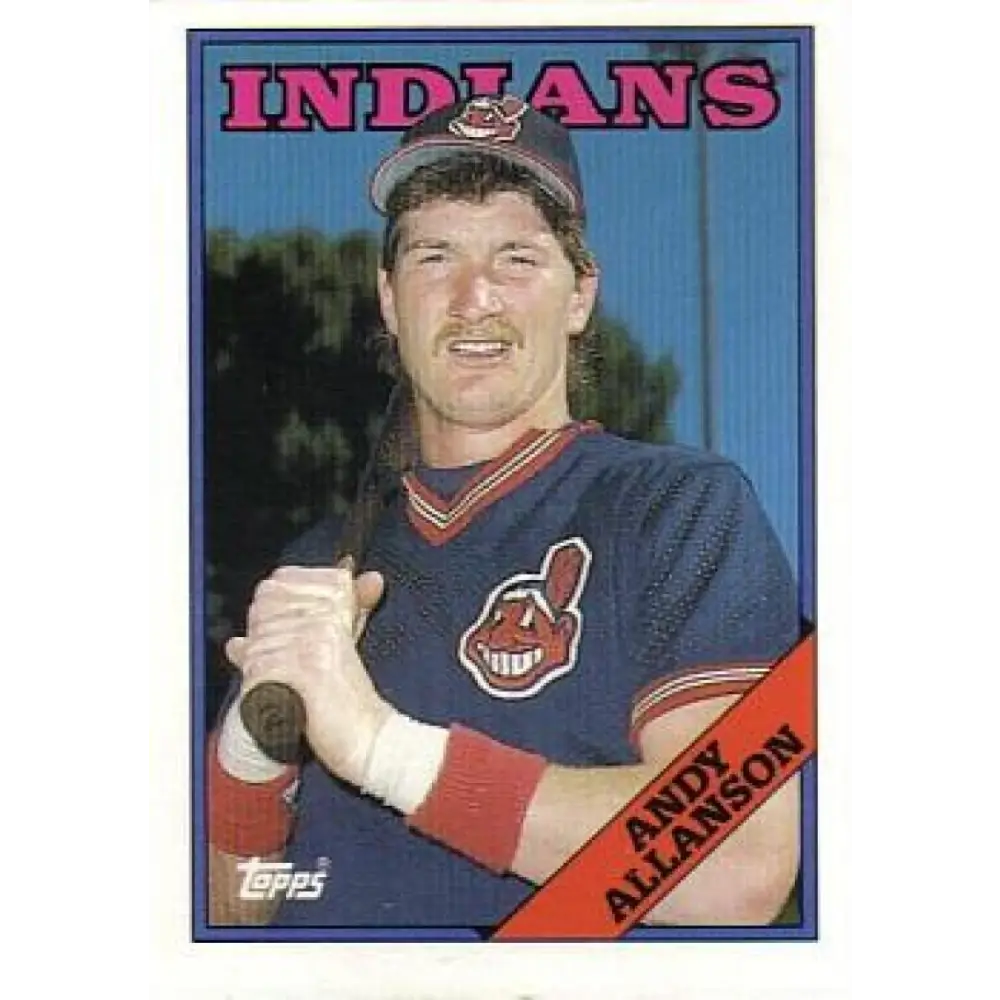 1988 Topps #728 Andy Allanson NM-MT Cleveland Indians Baseball Card  Image 1