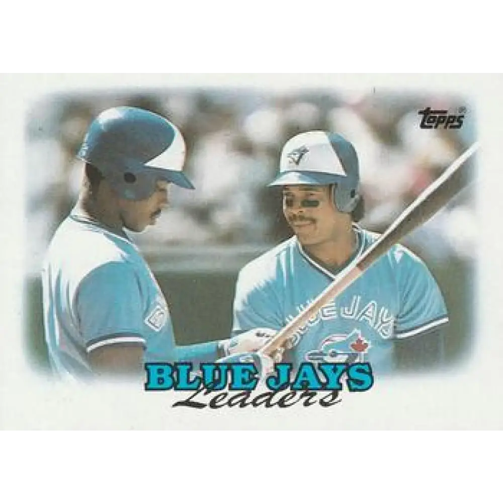1988 Topps #729 Fred McGriff/George Bell NM-MT Toronto Blue Jays Baseball Card  Image 1
