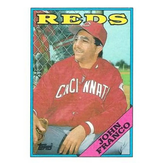 1988 Topps #730 John Franco NM-MT Cincinnati Reds Baseball Card  Image 1