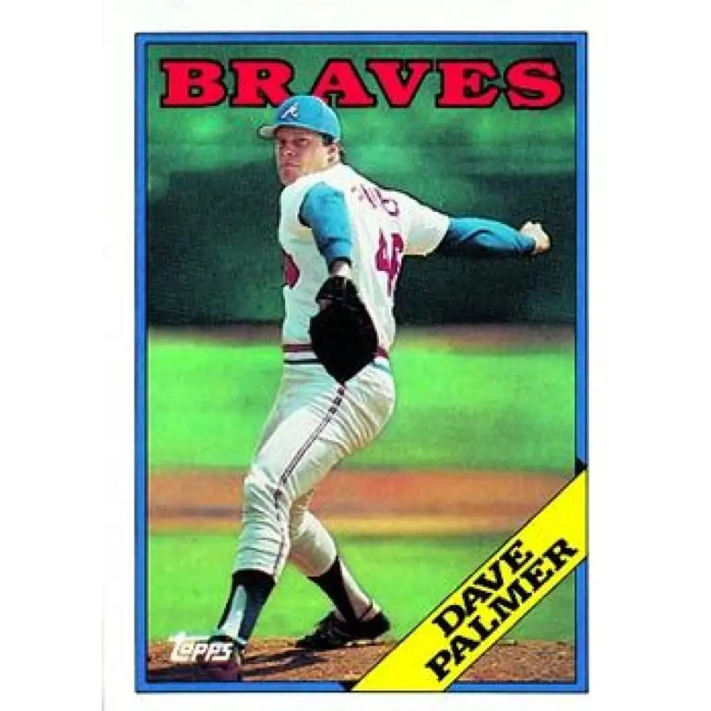 1988 Topps #732 David Palmer NM-MT Atlanta Braves Baseball Card  Image 1
