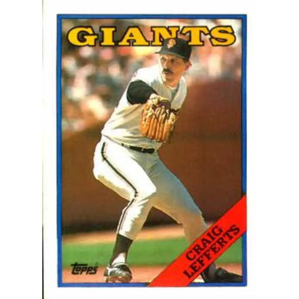 1988 Topps #734 Craig Lefferts NM-MT San Francisco Giants Baseball Card  Image 1