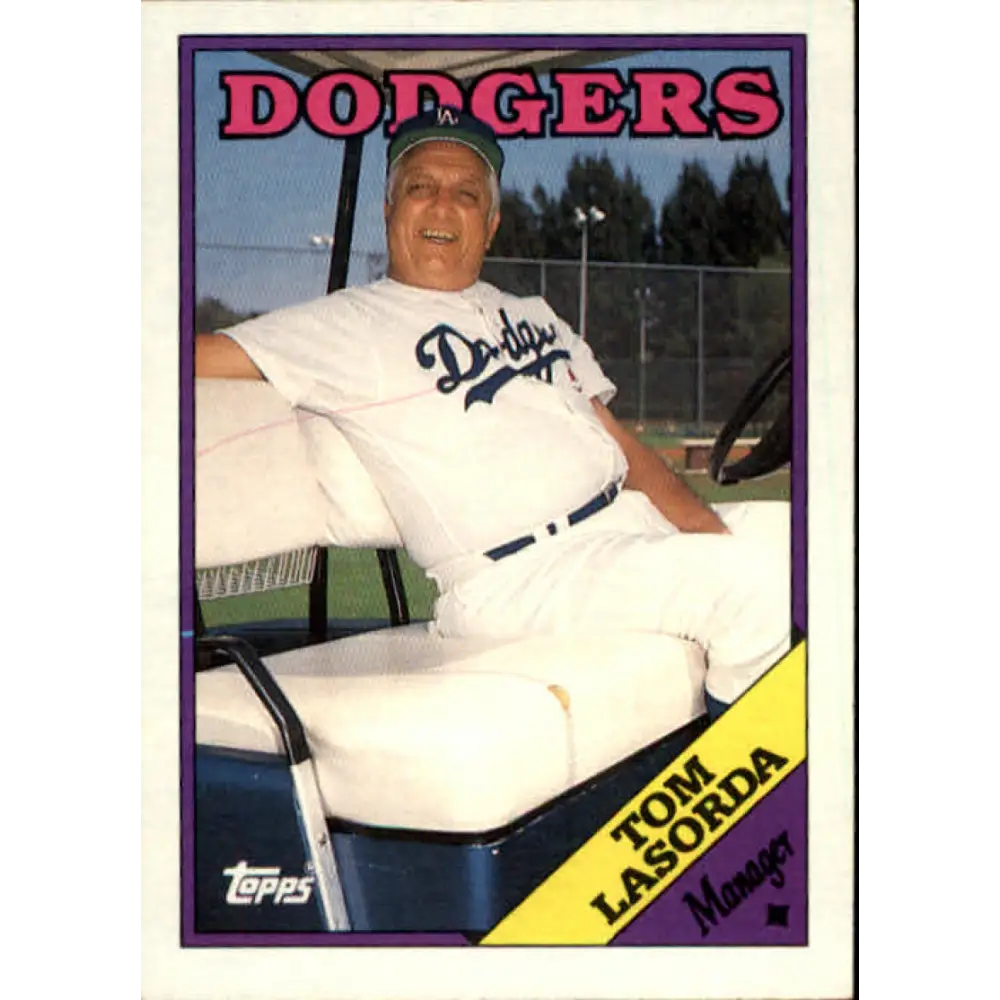 1988 Topps #74 Tommy Lasorda NM-MT Los Angeles Dodgers Baseball Card  Image 1