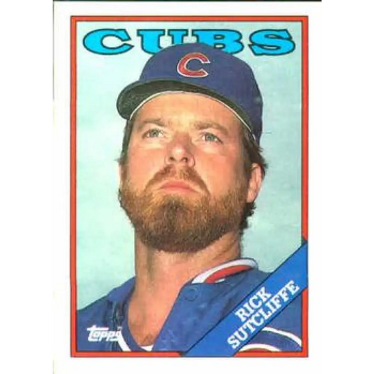 1988 Topps #740 Rick Sutcliffe NM-MT Chicago Cubs Baseball Card  Image 1