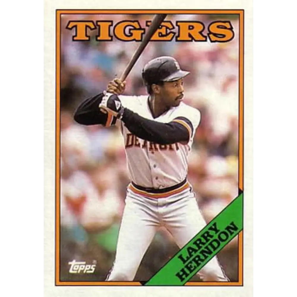 1988 Topps #743 Larry Herndon NM-MT Detroit Tigers Baseball Card  Image 1
