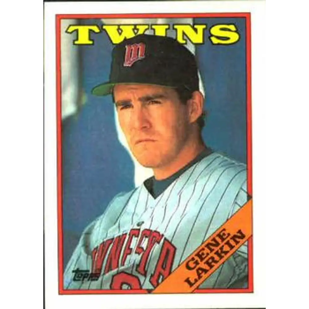 1988 Topps #746 Gene Larkin NM-MT RC Rookie Minnesota Twins Baseball Card  Image 1
