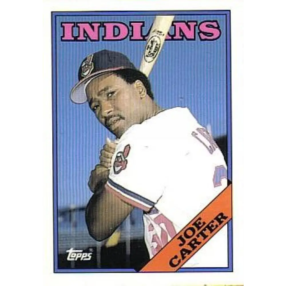 1988 Topps #75 Joe Carter NM-MT Cleveland Indians Baseball Card  Image 1