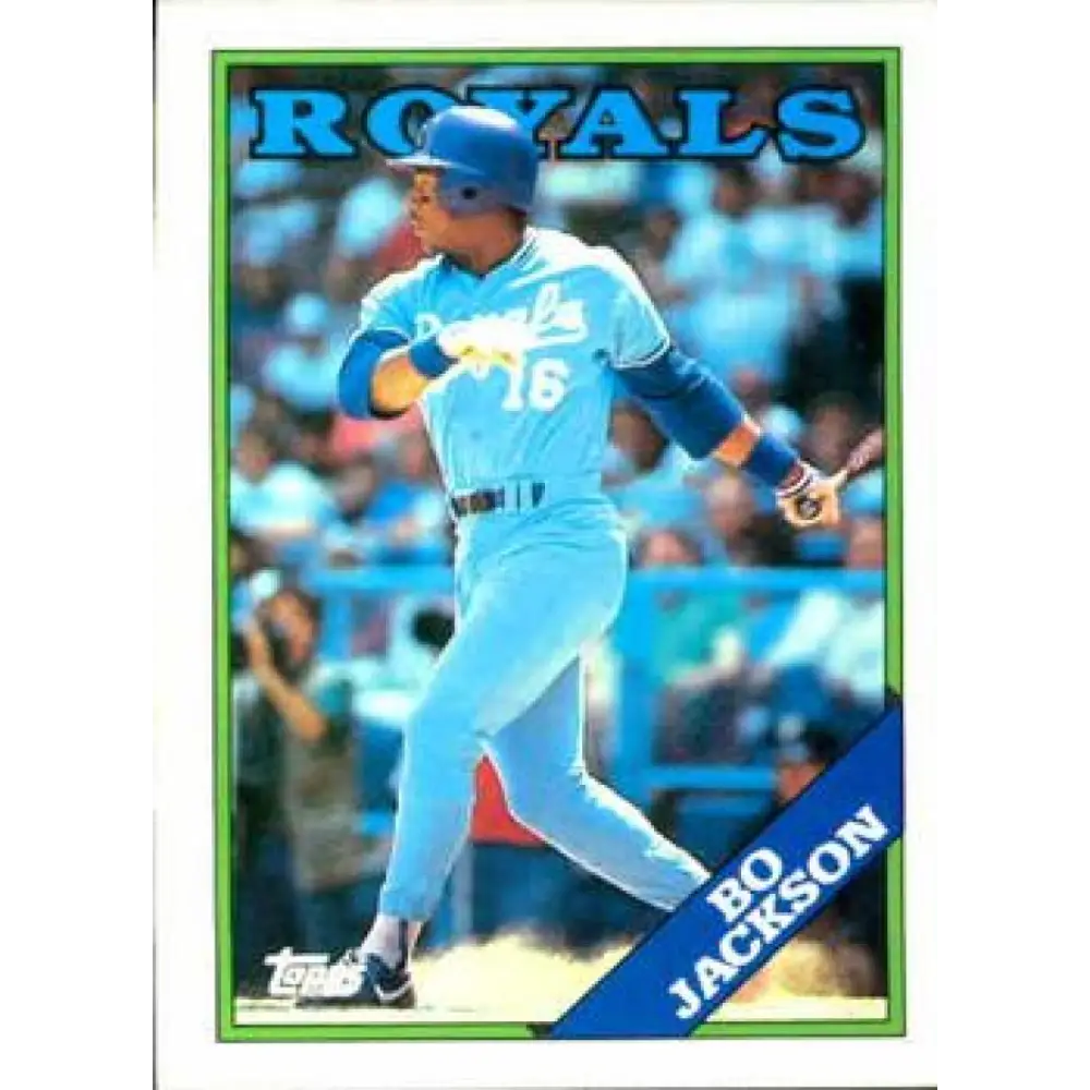 1988 Topps #750 Bo Jackson NM-MT Kansas City Royals Baseball Card  Image 1