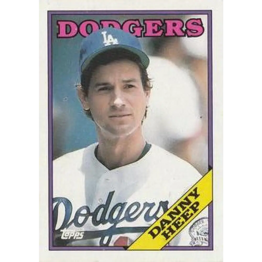 1988 Topps #753 Danny Heep NM-MT Los Angeles Dodgers Baseball Card  Image 1