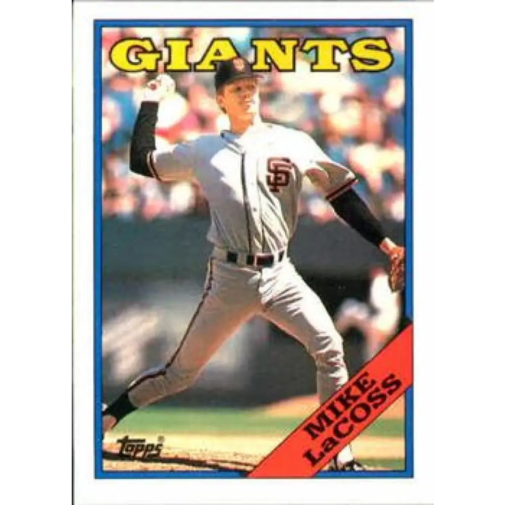 1988 Topps #754 Mike LaCoss NM-MT San Francisco Giants Baseball Card  Image 1